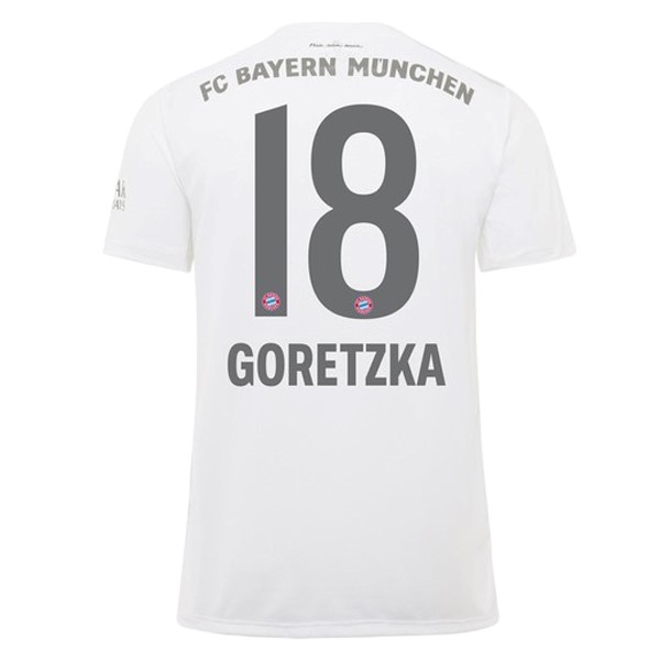 Camiseta Bayern Munich NO.18 Goretzka 2ª 2019-2020 Blanco